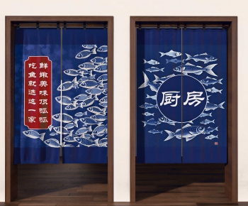 Japanese Style Door Curtain-ID:152991069