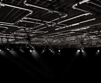 Modern Suspended Ceiling-ID:748398076