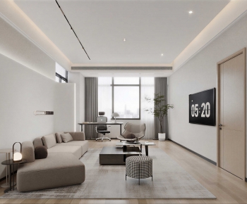 Modern A Living Room-ID:592853078