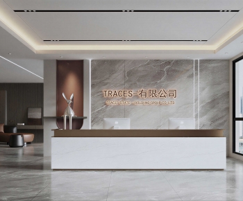 Modern Office Reception Desk-ID:104177009