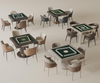 Modern Mahjong Tables And Chairs-ID:501140125