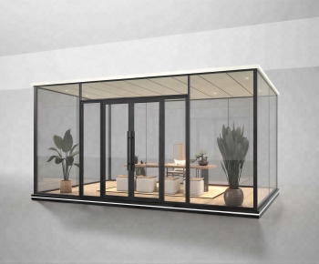 Modern Glass Sunshine Room-ID:649908076