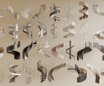 Modern Rotating Staircase-ID:487340938