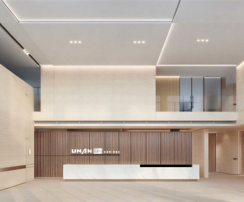 Modern Office Reception Desk-ID:605235102