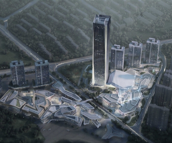 Modern Architectural Bird's-eye View Planning-ID:832695013