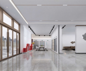 Modern Office Reception Desk-ID:357908015