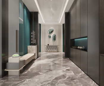 New Chinese Style Office Elevator Hall-ID:578178887