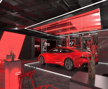 Modern Exhibition Hall-ID:612497091