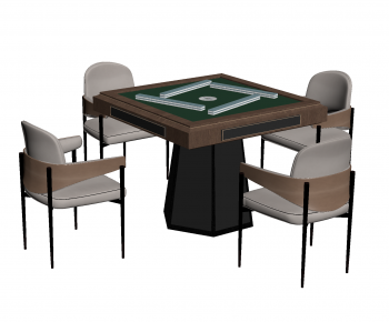 Modern Mahjong Tables And Chairs-ID:392143964