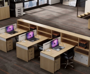 Modern Office Desk And Chair-ID:528659119