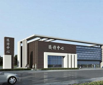 New Chinese Style Building Appearance-ID:737586987