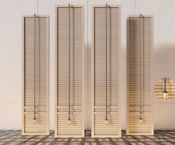 Modern Wooden Screen Partition-ID:711918121