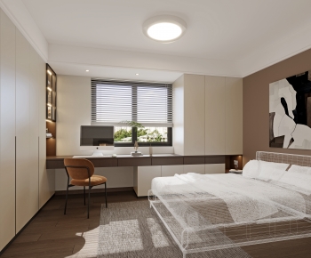 Modern Wabi-sabi Style Bedroom-ID:309509044