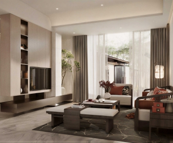 Modern A Living Room-ID:636464128