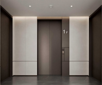Modern Corridor/elevator Hall-ID:473349091