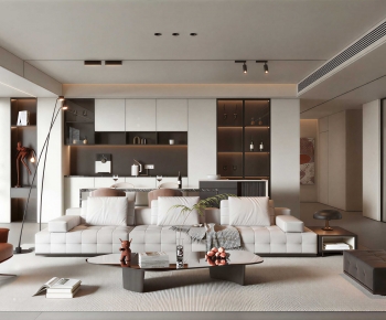 Modern A Living Room-ID:677603968