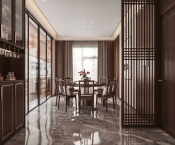New Chinese Style Dining Room-ID:245618818