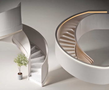 Modern Rotating Staircase-ID:742448098