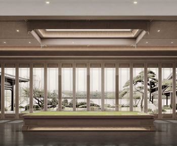 New Chinese Style Real Estate Sales Office-ID:101969251