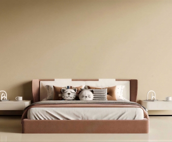 Modern Double Bed-ID:118179088