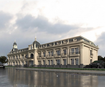 European Style Appearance Of Commercial Building-ID:462055926