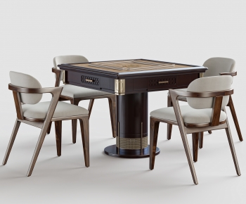 Modern Mahjong Tables And Chairs-ID:518857003