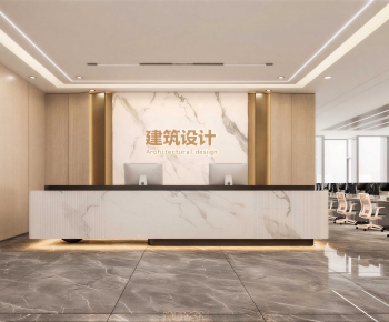 Modern Office Reception Desk-ID:585598956