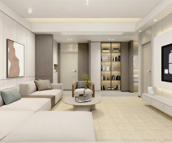 Modern A Living Room-ID:605650902