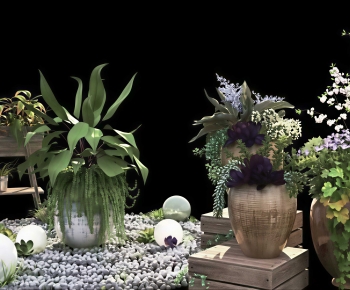 Modern Ground Green Plant Potted Plants-ID:102266072