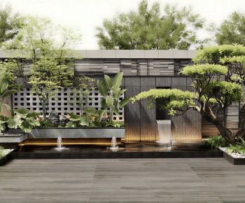New Chinese Style Courtyard/landscape-ID:572125917