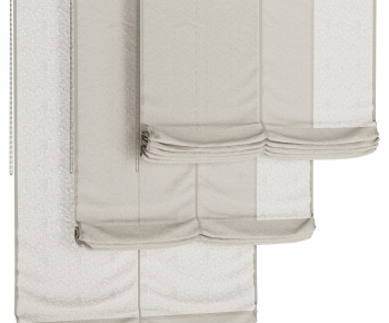 New Chinese Style Roman Curtain-ID:393933069