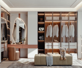 Modern Clothes Storage Area-ID:791017067