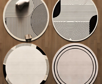 Modern Circular Carpet-ID:935472978