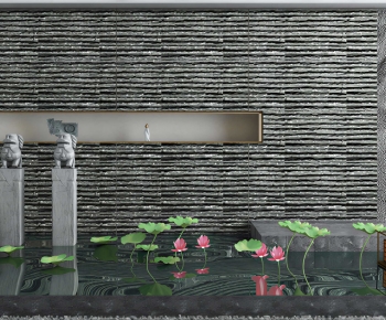 New Chinese Style Courtyard/landscape-ID:483783018