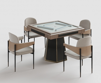 Modern Mahjong Tables And Chairs-ID:524658925