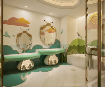 Modern Children's Restroom-ID:617476942
