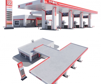 Modern Gas Station-ID:739056117