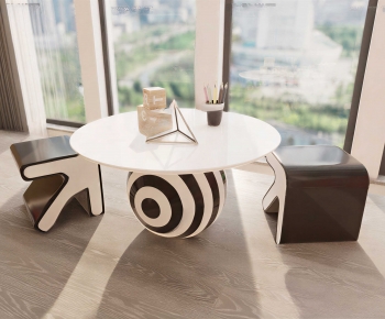 Modern Dining Table And Chairs-ID:971944098