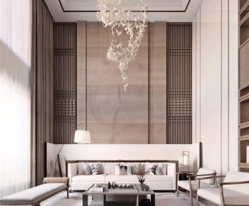 New Chinese Style A Living Room-ID:812858101