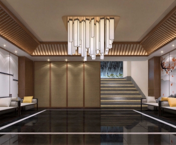 New Chinese Style Office Reception Desk-ID:927222977