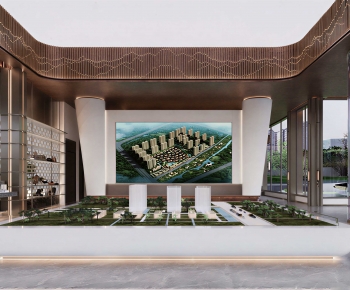 Modern Real Estate Sales Office-ID:345599734