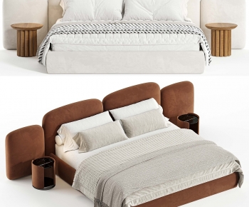 Modern Double Bed-ID:779256111