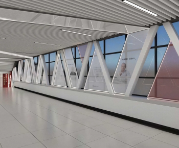 Modern Exhibition Hall-ID:390573024
