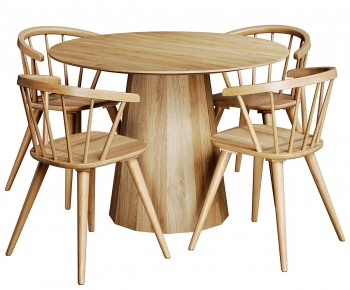 Modern Dining Table And Chairs-ID:181355957