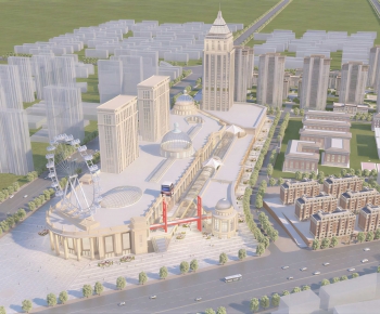 Modern Architectural Bird's-eye View Planning-ID:422678951