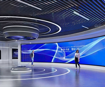 Modern Exhibition Hall-ID:784034979