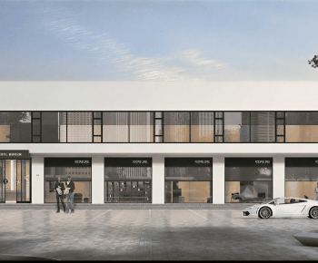Modern Building Appearance-ID:386559969