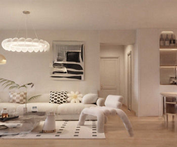 Modern A Living Room-ID:718496087