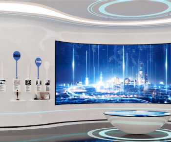 Modern Exhibition Hall-ID:888617046