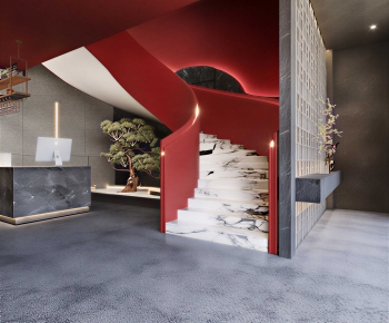Modern Office Stairwell-ID:206046104